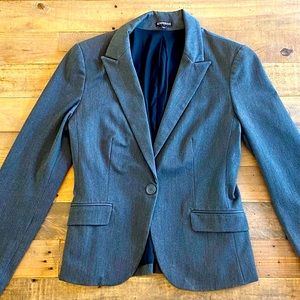 Express Women’s Suit- Blazer Jacket Grey (size 4)